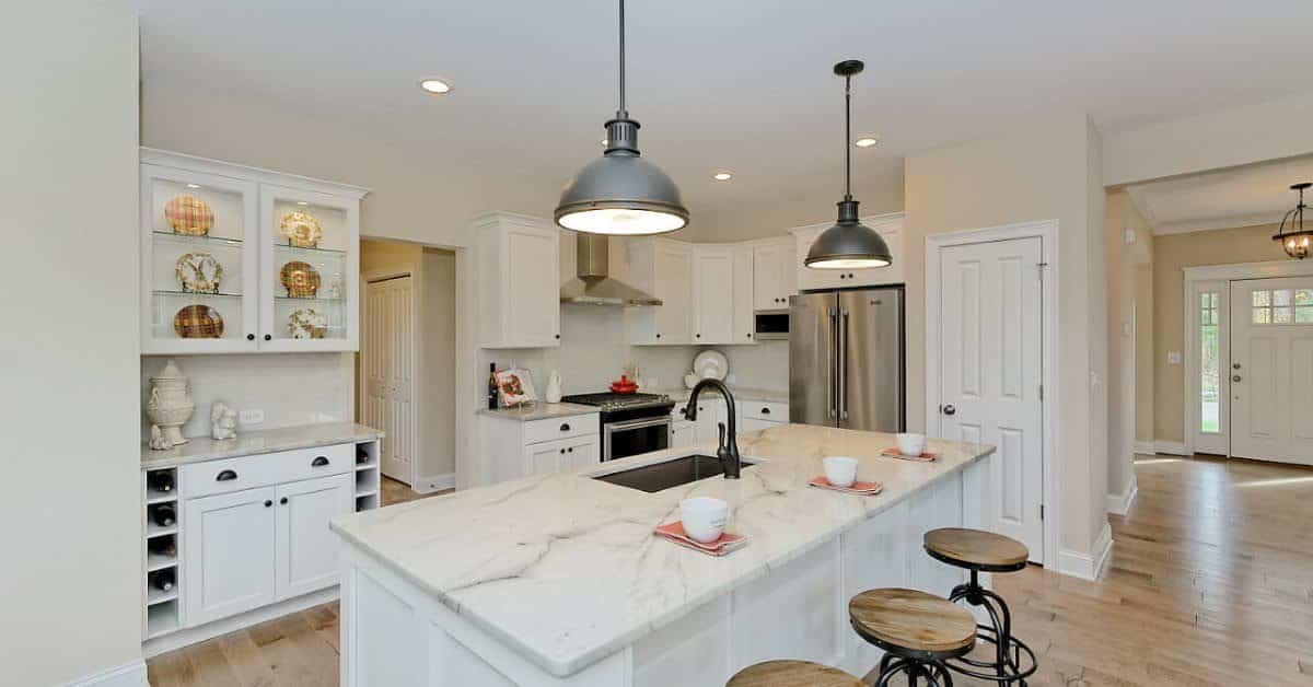 white kitchen in a home